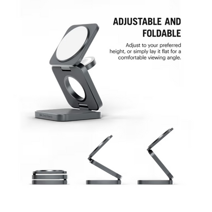 VelorAa Foldaway 3-In-1 Magnetic MagSafe Wireless Charger